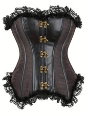 CORSETTO CON GANCI E PIZZO