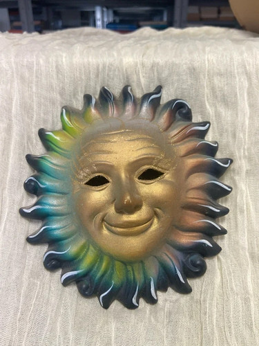 Maschera sole ceramica oro - maschera,