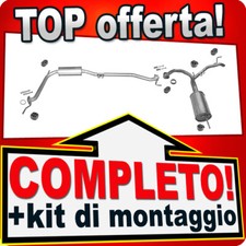 Scarico Completo per HONDA CIVIC VIII 1.4 2 volumi /Coda spiovente Marmitta