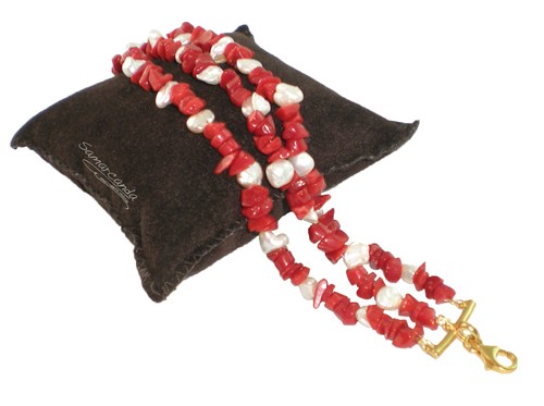Bracciale corallo italiano - corallo,