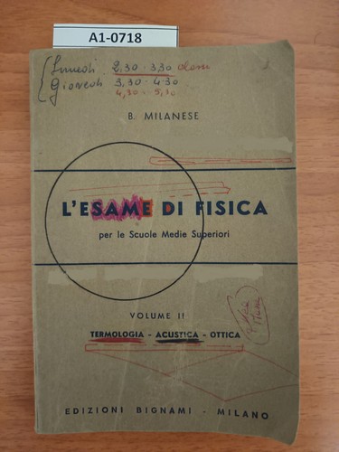 Esame fisica bignami - fisica,