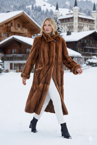 Cappotto pelliccia visone vera