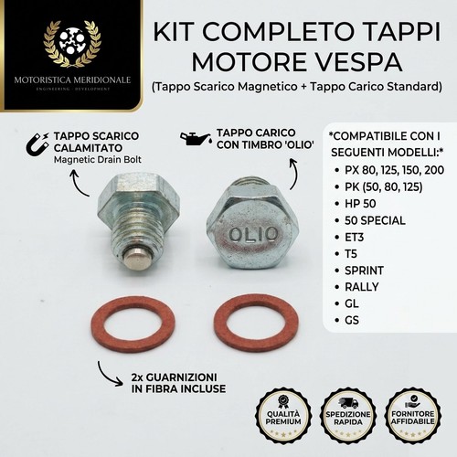 Kit tappo olio magnetico - olio,