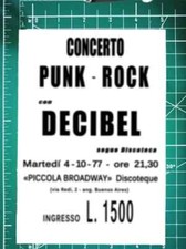 RIPRODUZIONE VOLANTINO punk