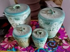 Barattoli da cucina vintage in ceramica