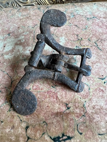 Fibbia cintura ferro battuto - cintura,