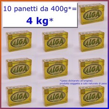 10 x Alga sapone bucato ecologico olio di cocco giallo mollo/molle 400 gr
