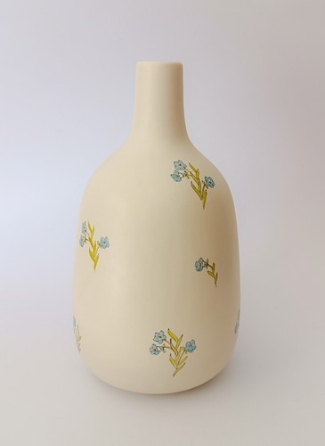 Vaso ceramica con fiori - ♥,