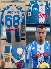 Maglia Calcio SSC NAPOLI 2019 2020 Argentina #68 LOBOTKA tg L Gara Versione