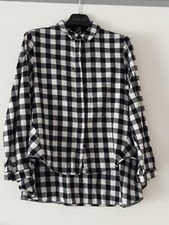 CAMICIA IMPERIAL TAGLIA S A QUADRI BIANCO/NERO MADE IN ITALY