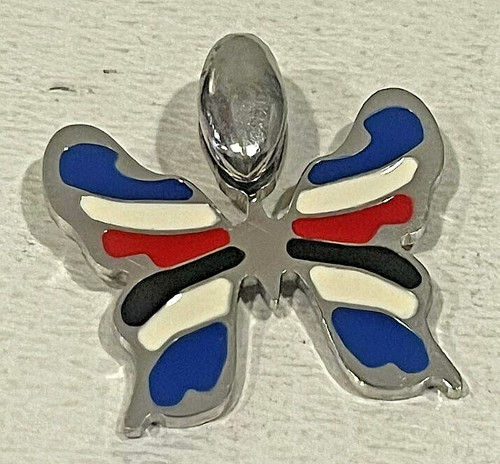 Ciondolo argento smaltato - argento,