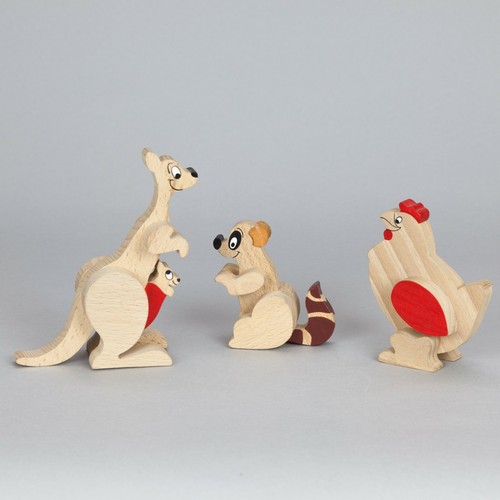 Lotto gioco animali legno - 3,