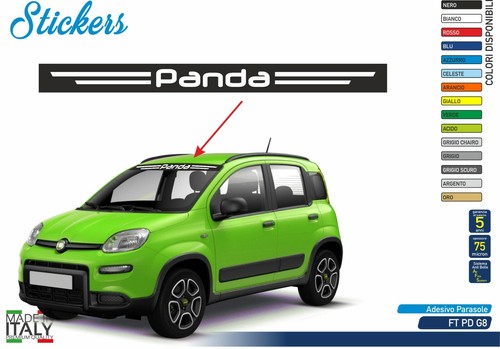 Adesivo fiat panda vetro - 1,