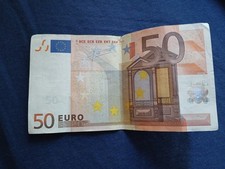 Banconota 50 euro 2002 firmata da Mario Draghi Serie S (molto Rara)