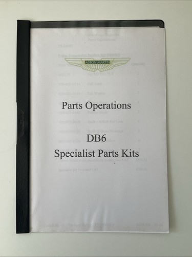 Operazioni ricambi aston - operazioni,