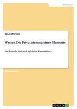 Wasser. Die Privatisierung
