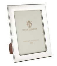 18x24 CORNICE PORTAFOTO in ARGENTO MASSICCIO 925 con retro in legno 18×24 * 7344