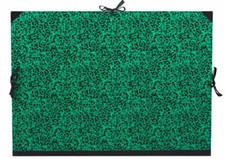 Lefranc Bourgeois Cartella Porta Disegni -72 X 52 Cm - Verde, Chiusura Con Cordo