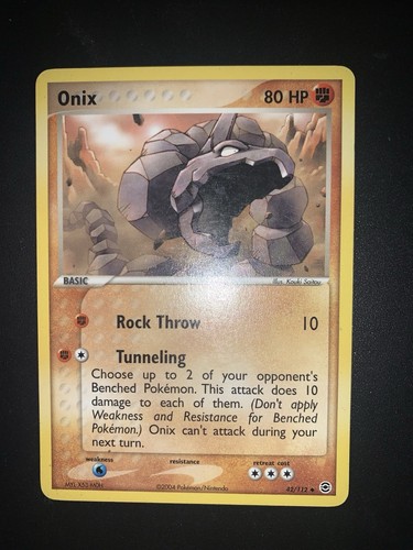 Onix carta pokemon fire - carta, ex