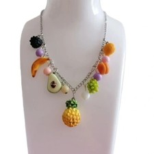 Collana con frutta in fimo