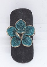 Anello in argento 800 e smalto