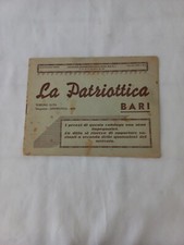 4061  FORNITURA FASCISTA LA PATRIOTTICA BARI CATALOGO ANNO XIV NUMERO 1 UNIFORMI