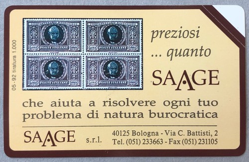 Scheda telefonica saage - *,