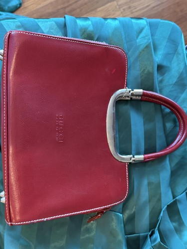 Vintage leather bag - vintage, w/