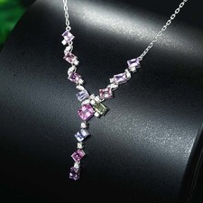 Collier argent plastron