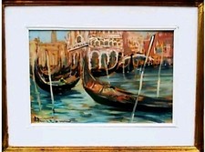 dipinto olio su tela paesaggio