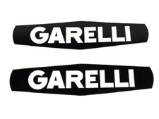Coppia Adesivi Stickers serbatoio Garelli Gulp colore nero scritta bianca  __