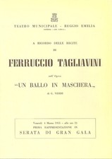 Ferruccio Tagliavini, Un ballo in maschera Verdi 1955 (Reggio E.)