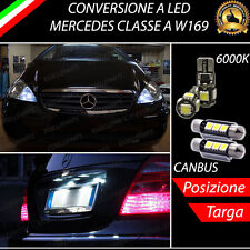 LUCI POSIZIONE A LED + LUCI TARGA A LED CANBUS MERCEDES CLASSE A W169 NO ERROR