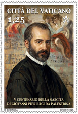 VATICANO 2025 GIOVANNI PIERLUIGI DA PALESTRINA FRANCOBOLLO NUOVO