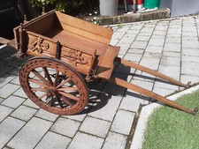 CARRETTO CARRETTINO SICILIANO IN LEGNO E FERRO INTAGLIATO A MANO ARTIGIANALE