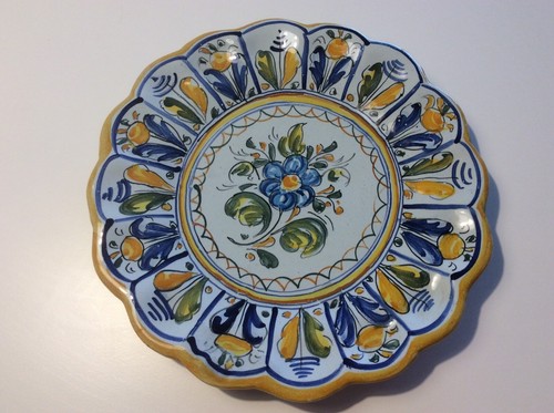 Piatto ceramica dipinto - ceramica, a