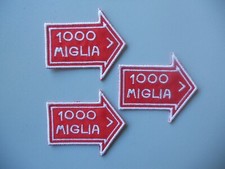 MILLE 1000 MIGLIA PATCH  RICAMATE TERMOADESIVE  CM.5X4,5 -PZ.3