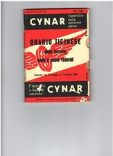 ORARIO TICINESE DELLE FERROVIE LAGHI E POSTE FEDERALI , 1960