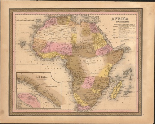 1849 africa liberia di - africa,