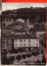 CARTOLINA  TORTONA  B/N  VIAGGIATA 1955  CORSO LIONERO E VIA DANTE