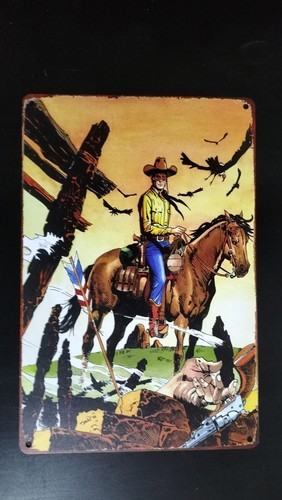 Tex cavallo targa metallo - tex,