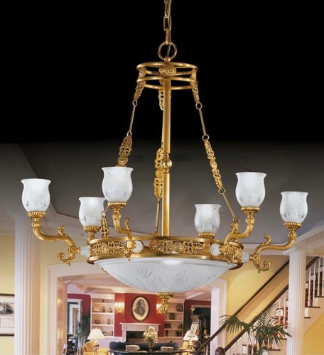 6566 lampadario impero luci - lampadario,