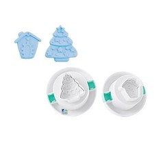 STAMPO BISCOTTI NATALIZI CHRISTAMS ALBERO + CASETTA NATALE ART.91369