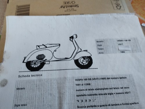 Piaggio vespa vs1t - vespa, "cavi
