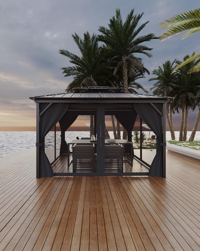 10x12ft 0utdoor hardtop gazebo - 10x12ft,