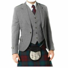 Giacca Kilt Argyle Grigia In