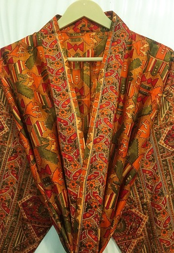 Abito lungo kimono arancione - , e