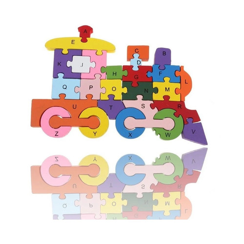 Puzzle legno forma treno - puzzle, di