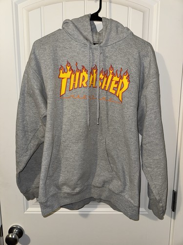 Thrasher skateboard fire flame - thrasher,