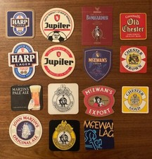 15 sottobicchieri birre